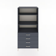 Woodntry Modular Cabinet Anthracite 88x44x170 cm with Drawers and Shelves CR36-2