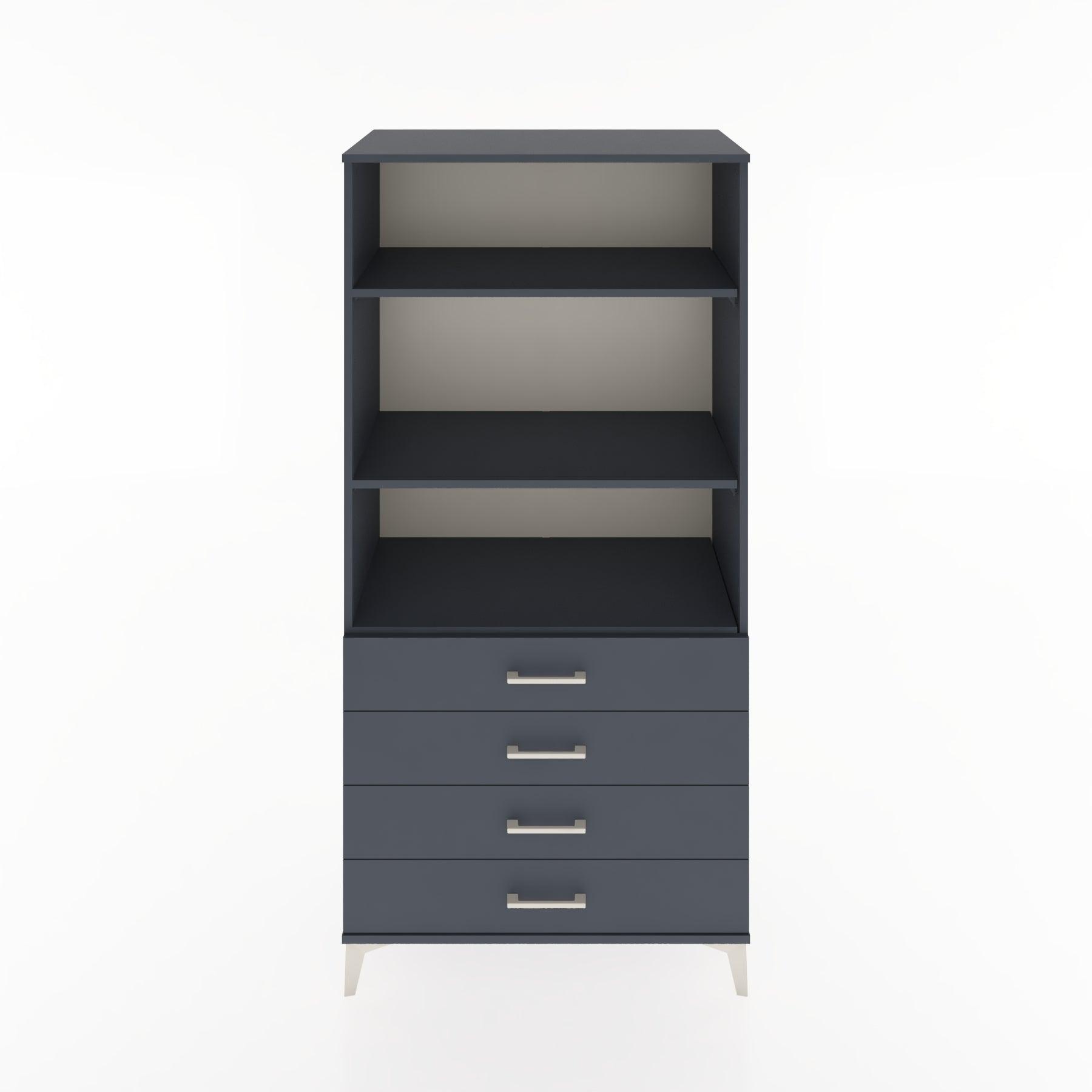 Woodntry Modular Cabinet Anthracite 88x44x170 cm with Drawers and Shelves CR36-2