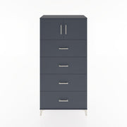 Woodntry Modular Cabinet Anthracite 88x44x170 cm with Doors and Drawers KC25-2