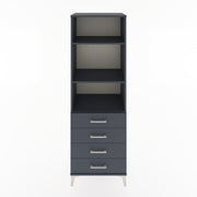 Woodntry Modular Cabinet Anthracite 60x44x170 cm with Drawers and Shelves CR36-2