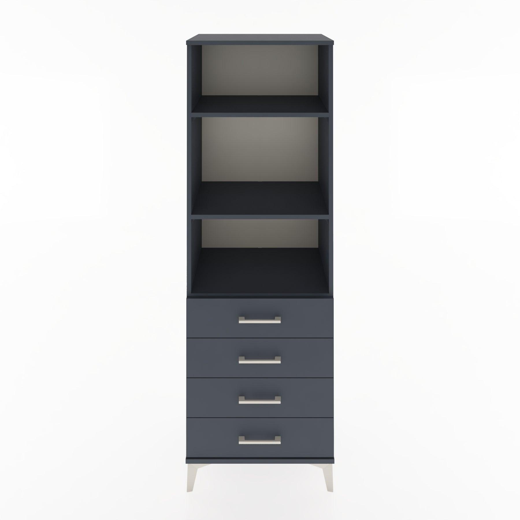 Woodntry Modular Cabinet Anthracite 60x44x170 cm with Drawers and Shelves CR36-2