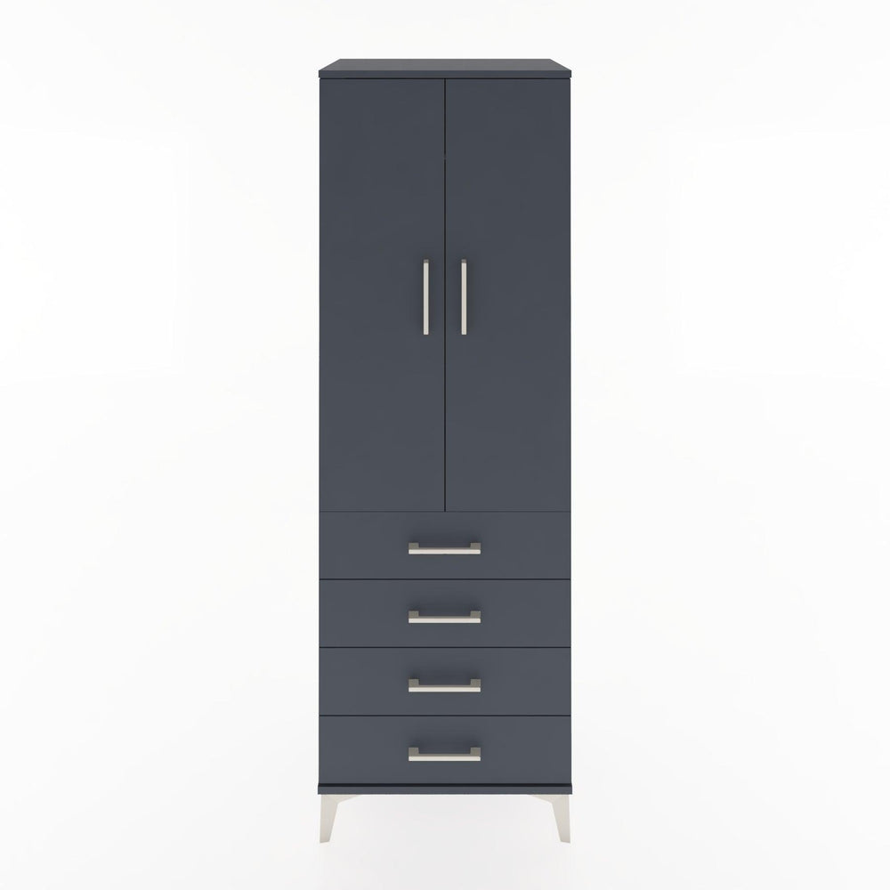 Woodntry Modular Cabinet Anthracite 60x44x170 cm with Doors and Drawers KC27-2