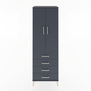 Woodntry Modular Cabinet Anthracite 60x44x170 cm with Doors and Drawers KC27-2