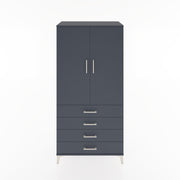 Woodntry Modular Cabinet Anthracite 88x44x170 cm with Doors and Drawers KC27-2