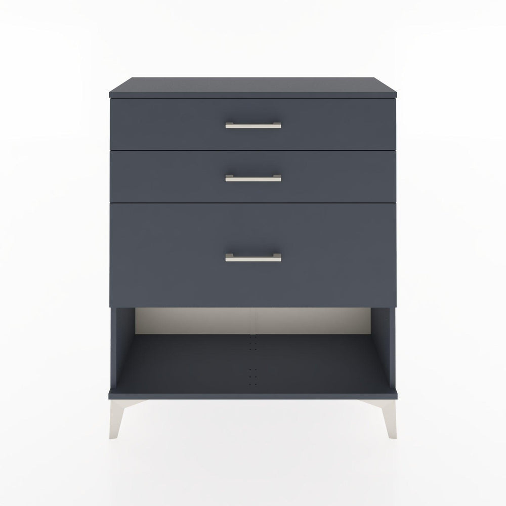 Woodntry Modular Dresser Anthracite 88x30x94 cm with Drawers and Shelves CR15-2