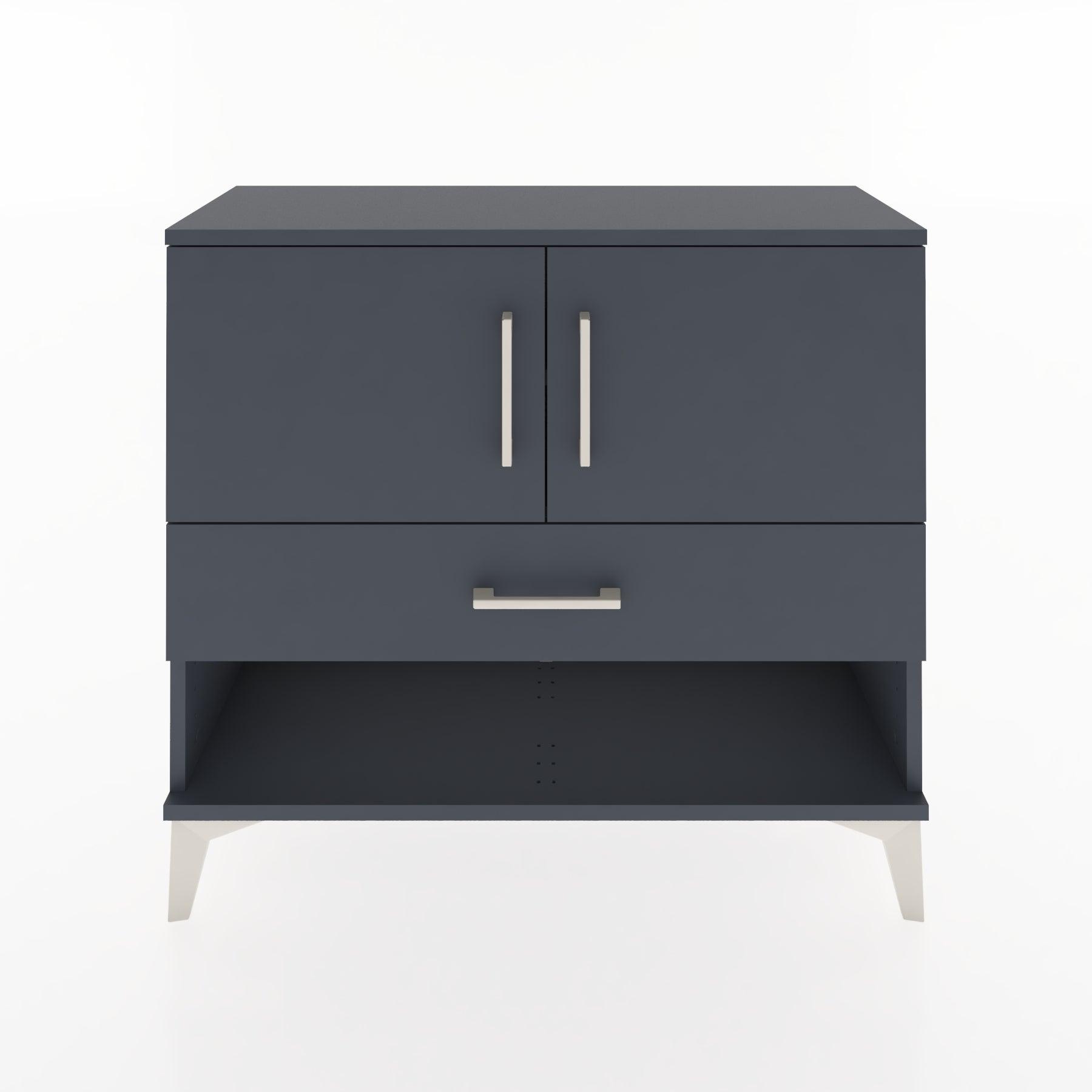 Woodntry Modüler Şifonyer Kapak ve Çekmeceli V4 88x30x68 cm Antrasit - Woodntry