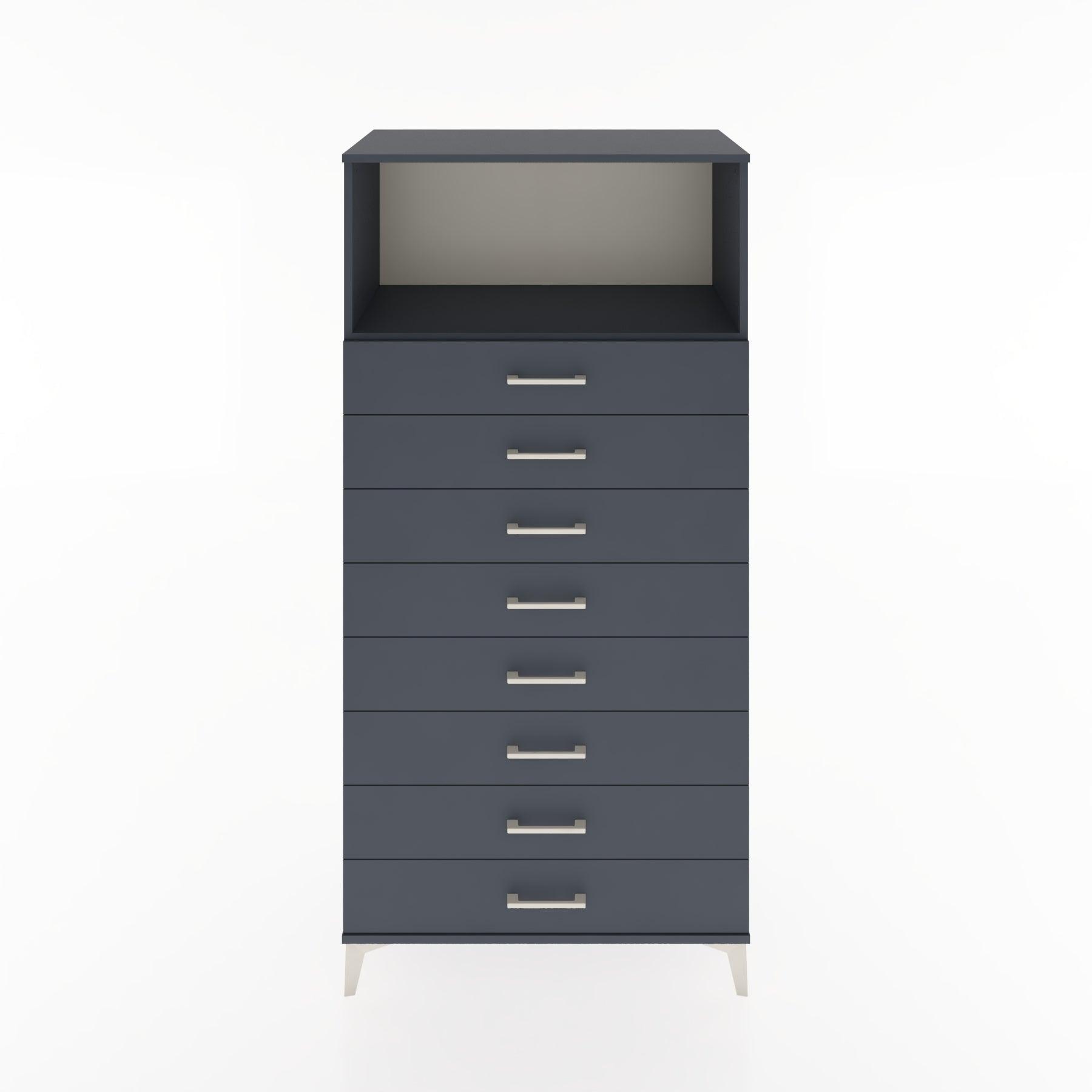 Woodntry Modular Cabinet Anthracite 88x44x170 cm with Drawers and Shelves CR32-2