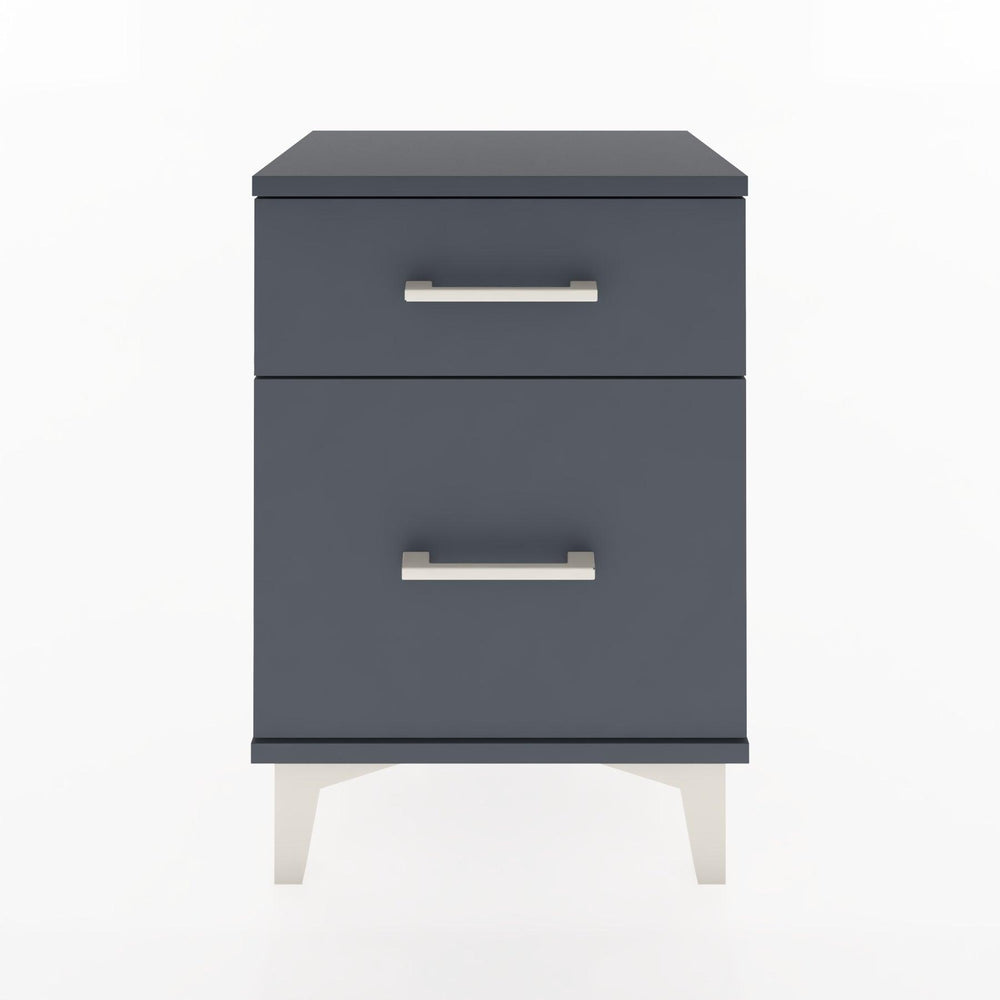 Woodntry Modüler Komodin Küçük ve Büyük Çekmece 44x30x52 cm Antrasit - Woodntry