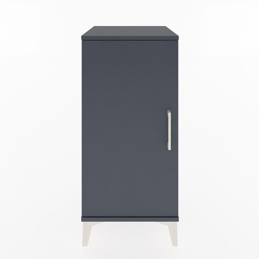 Woodntry Modular Nightstand Anthracite 44x44x84 cm with Lid K23-2