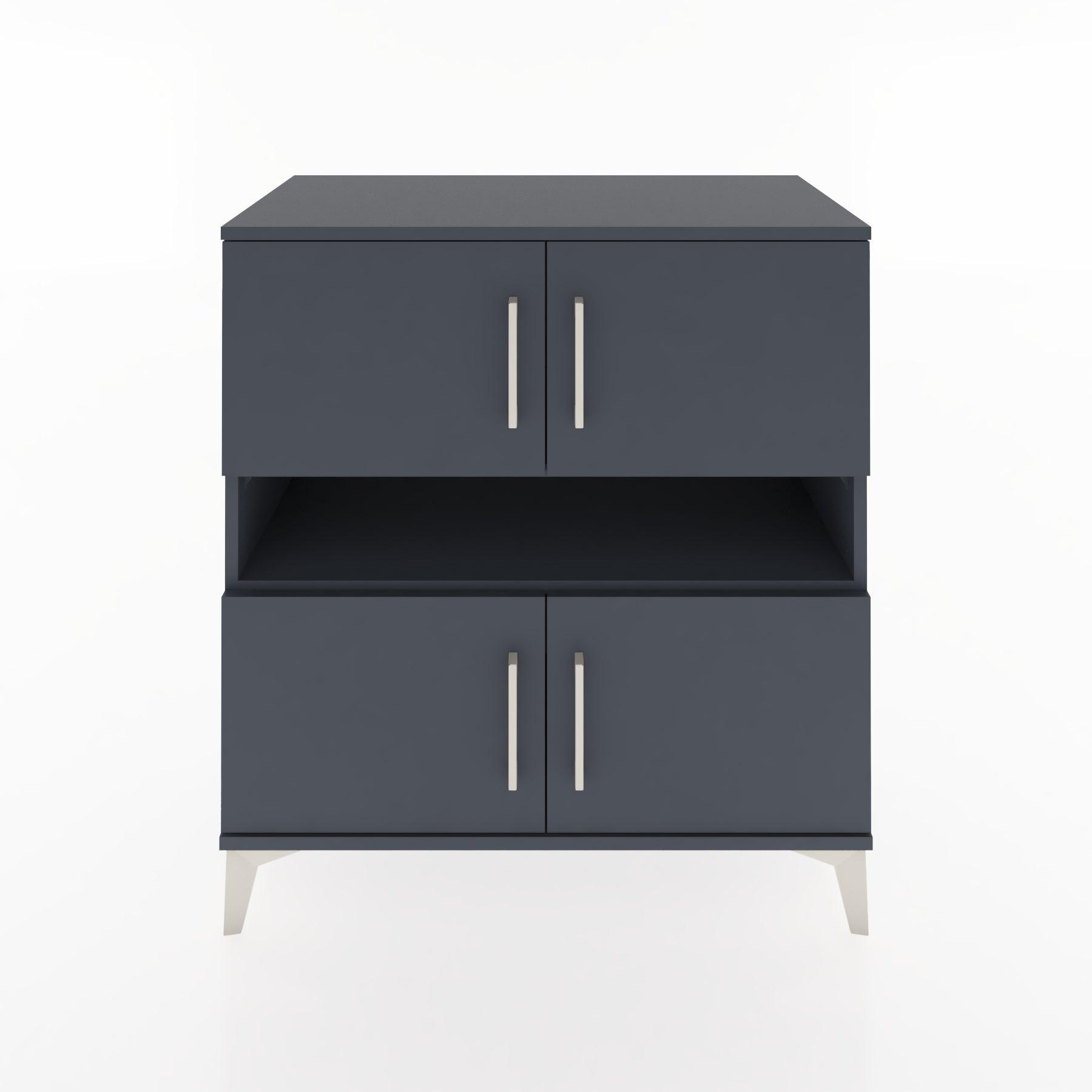 Woodntry Modular Dresser Anthracite 88x44x84 cm with Cover and Shelf KR104-2