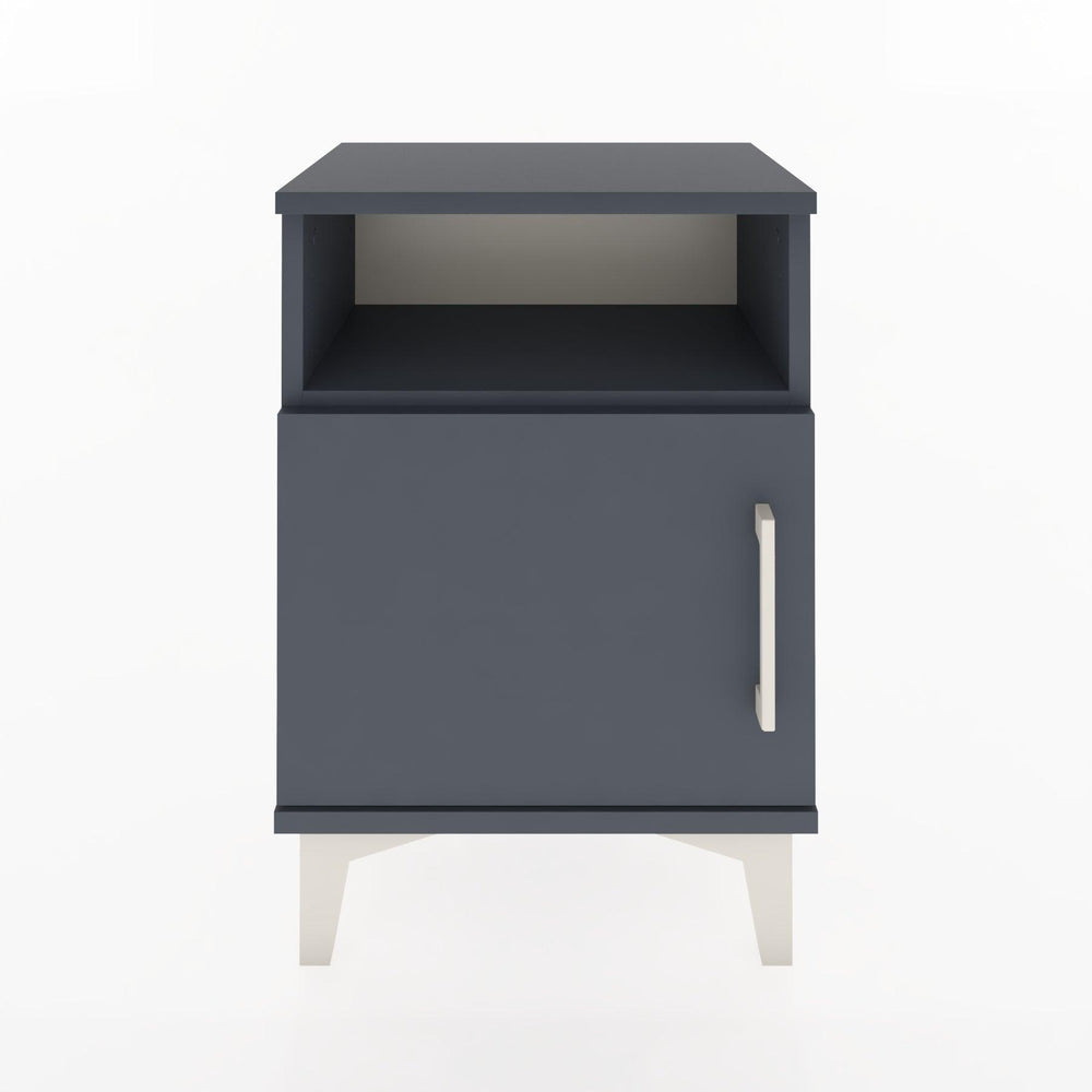 Woodntry Modüler Komodin Raf ve Tek Kapaklı 44x30x52 cm Antrasit - Woodntry