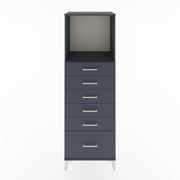 Woodntry Modular Cabinet Anthracite 60x44x170 cm with Drawers and Shelves CR39-2