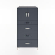 Woodntry Modular Cabinet Anthracite 88x44x170 cm with Doors and Drawers KC23-2