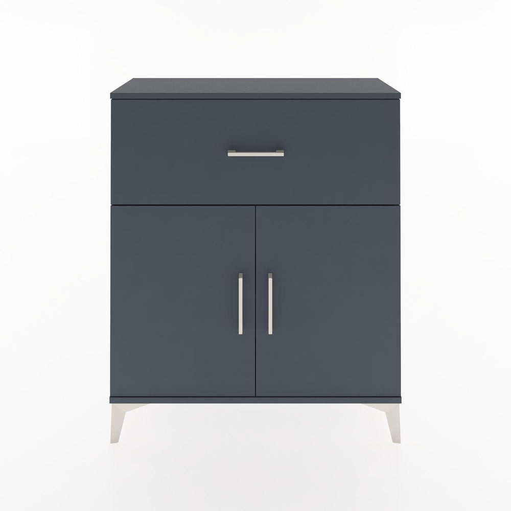 Woodntry Modüler Şifonyer Antrasit 88x30x94 cm Kapaklı ve Çekmeceli KC9-2