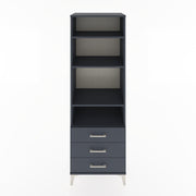 Woodntry Modular Cabinet Anthracite 60x44x170 cm with Drawers and Shelves CR37-2