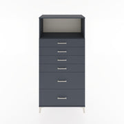 Woodntry Modular Cabinet Anthracite 88x44x170 cm with Drawers and Shelves CR45-2