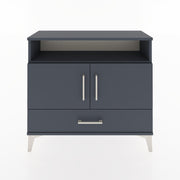 Woodntry Modüler Şifonyer Raf Kapak Çekmeceli 88x30x68 cm Antrasit - Woodntry