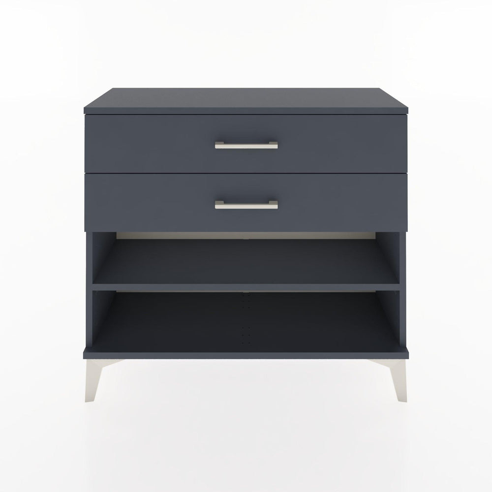Woodntry Modüler Şifonyer İki Çekmeceli V1 88x30x68 cm Antrasit - Woodntry