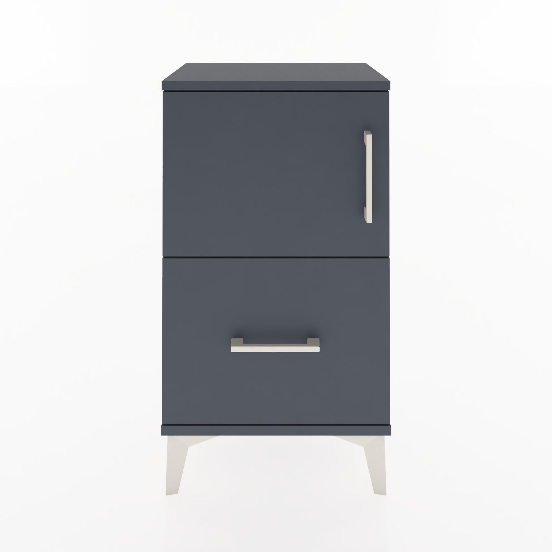 Woodntry Modüler Komodin Çekmece ve Kapaklı V2 44x30x68 cm Antrasit - Woodntry