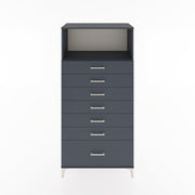 Woodntry Modular Cabinet Anthracite 88x44x170 cm with Drawers and Shelves CR38-2