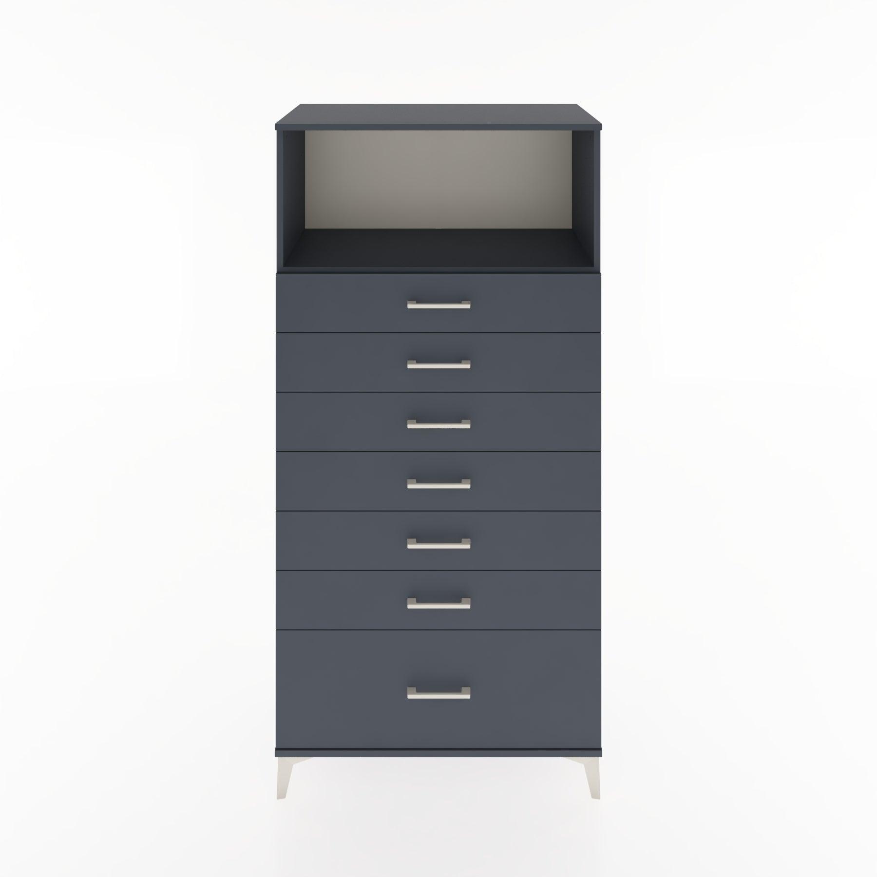 Woodntry Modular Cabinet Anthracite 88x44x170 cm with Drawers and Shelves CR38-2