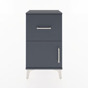 Woodntry Modüler Komodin Çekmece ve Kapaklı V1 44x30x68 cm Antrasit - Woodntry