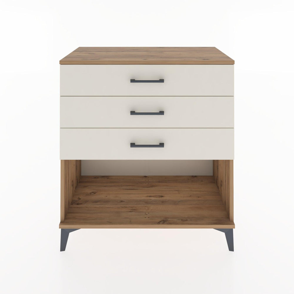 Woodntry Modüler Şifonyer Çam 88x44x84 cm Çekmeceli ve Raflı CR11-3