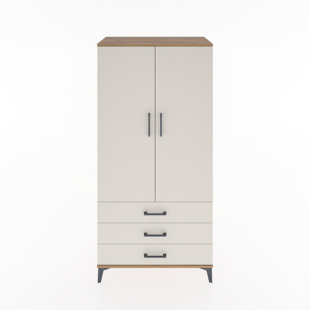 Woodntry Modüler Dolap Çam 88x44x170 cm Kapaklı ve Çekmeceli KC6-3