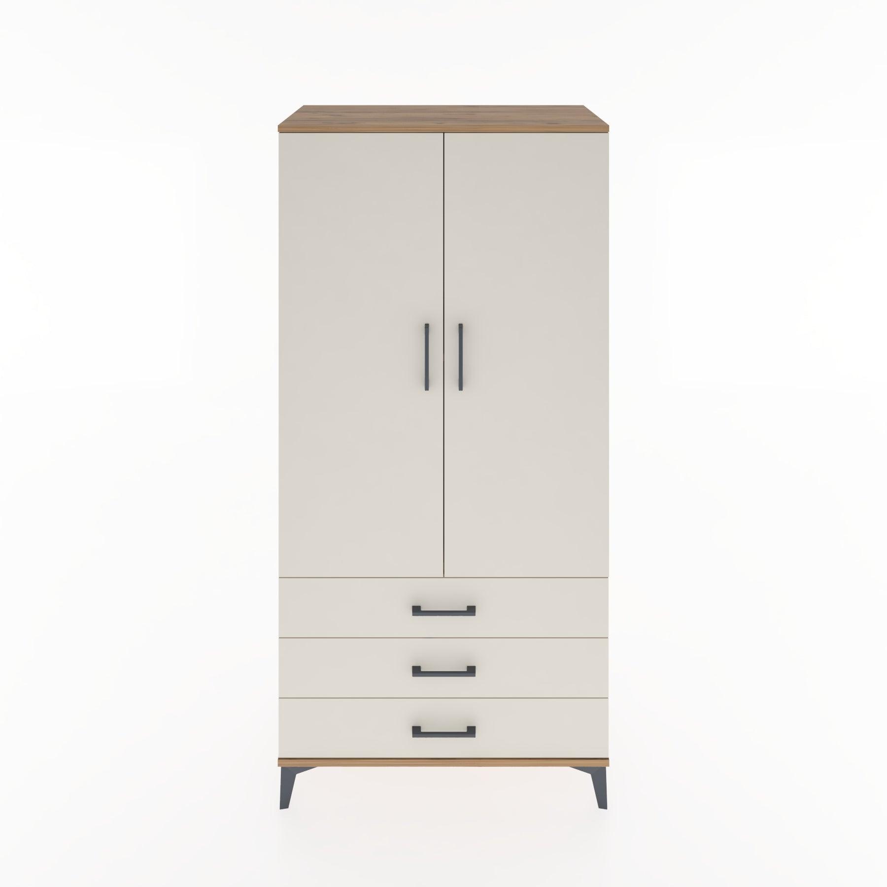 Woodntry Modular Cabinet Pine 88x44x170 cm with Doors and Drawers KC6-3