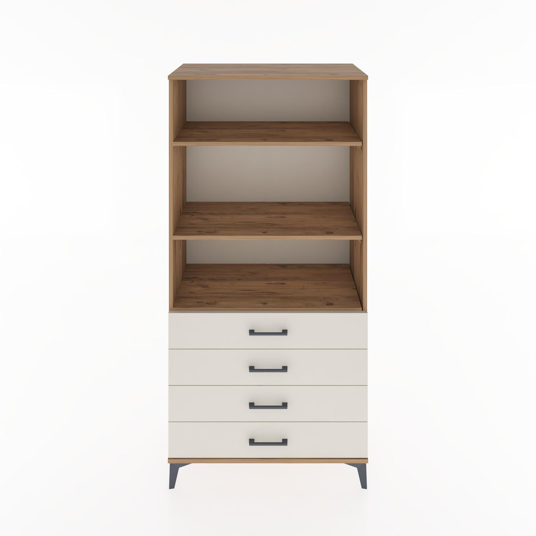Woodntry Modular Cabinet Pine 88x44x170 cm with Drawers and Shelves CR36-3