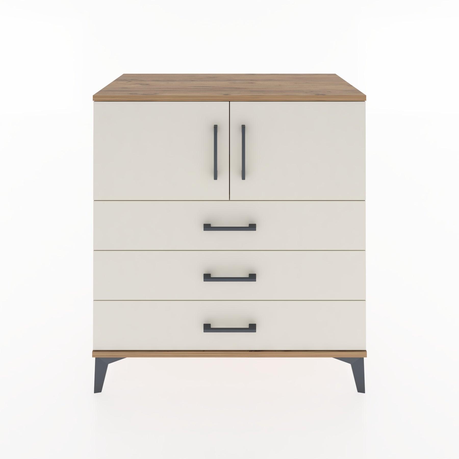 Woodntry Modular Dresser Pine 88x44x84 cm with Cover and Drawer KC98-3