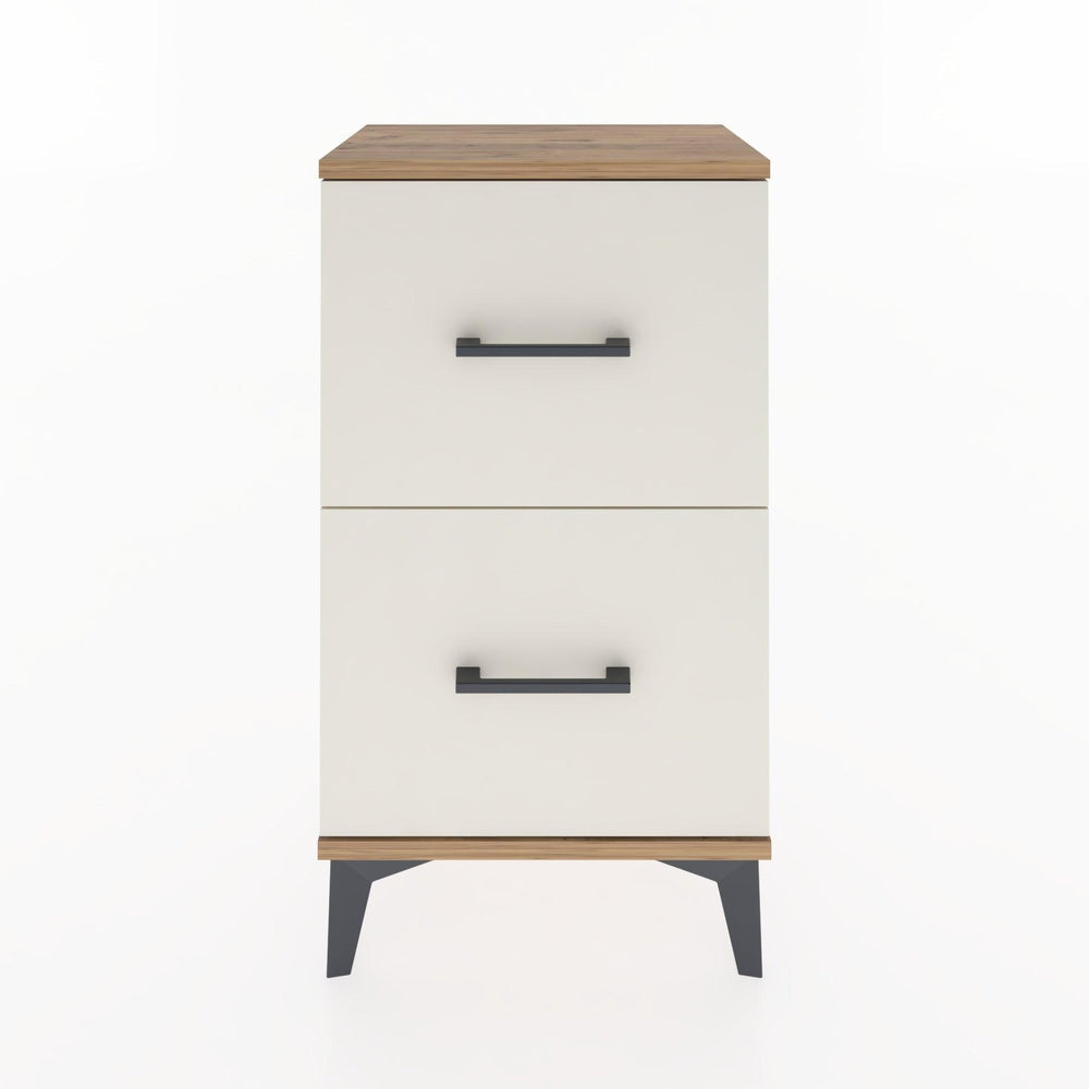 Woodntry Modüler Komodin İki Çekmeceli 44x30x68 cm Çam - Woodntry