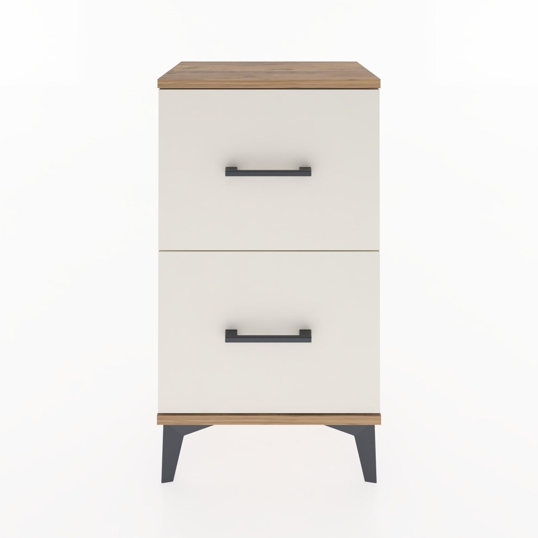 Woodntry Modüler Komodin İki Çekmeceli 44x30x68 cm Çam - Woodntry