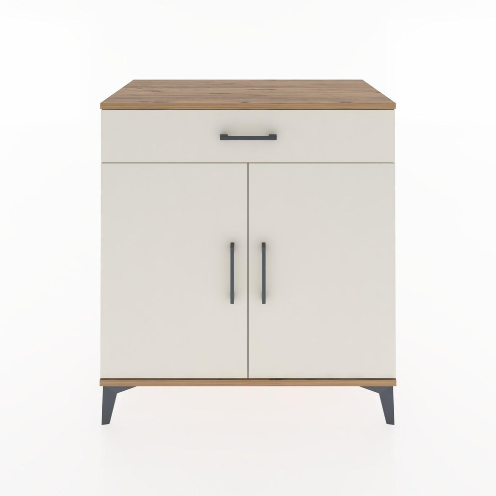 Woodntry Modüler Şifonyer Çam 88x44x84 cm Kapaklı ve Çekmeceli KC81-3