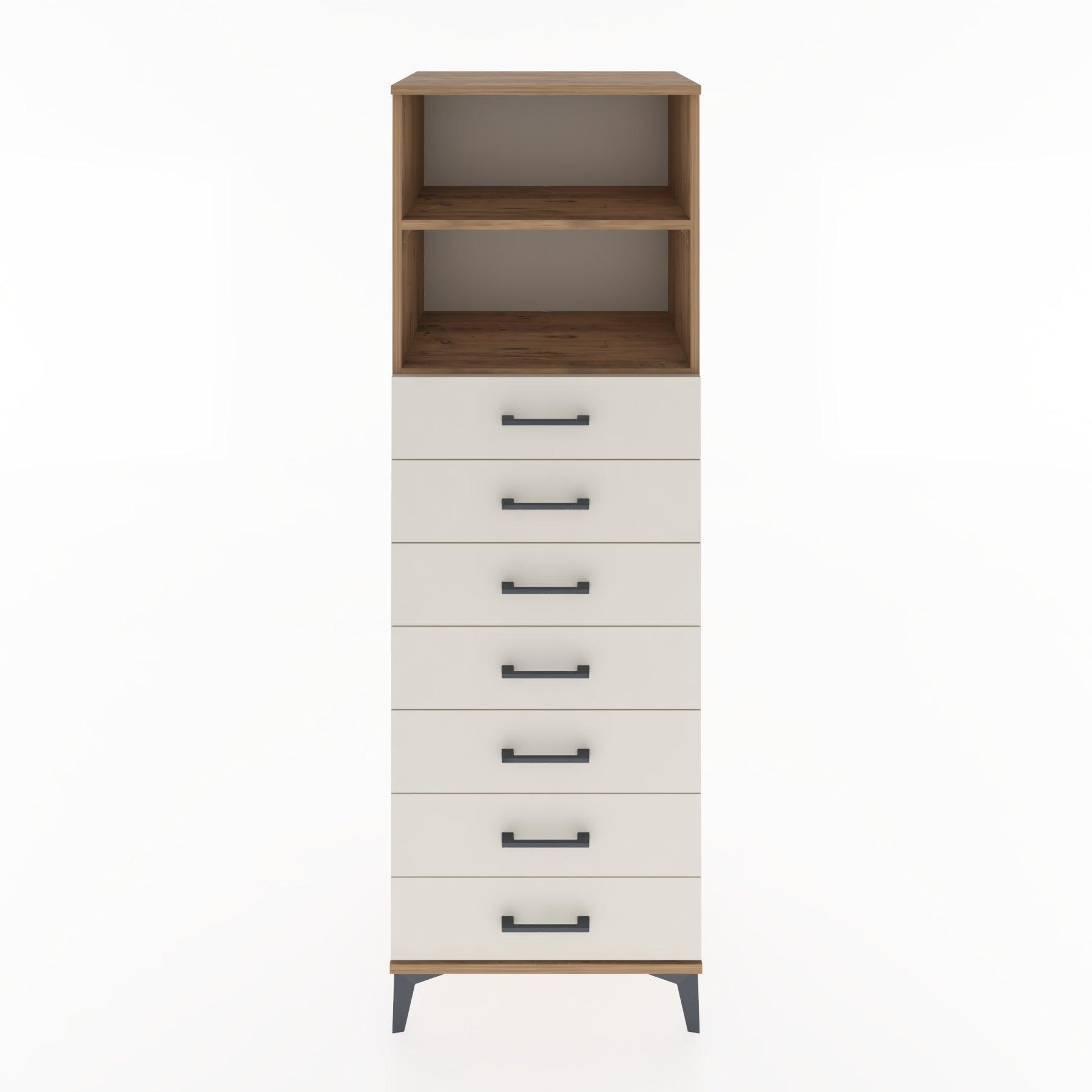 Woodntry Modular Cabinet Pine 60x44x170 cm with Drawers and Shelves CR33-3