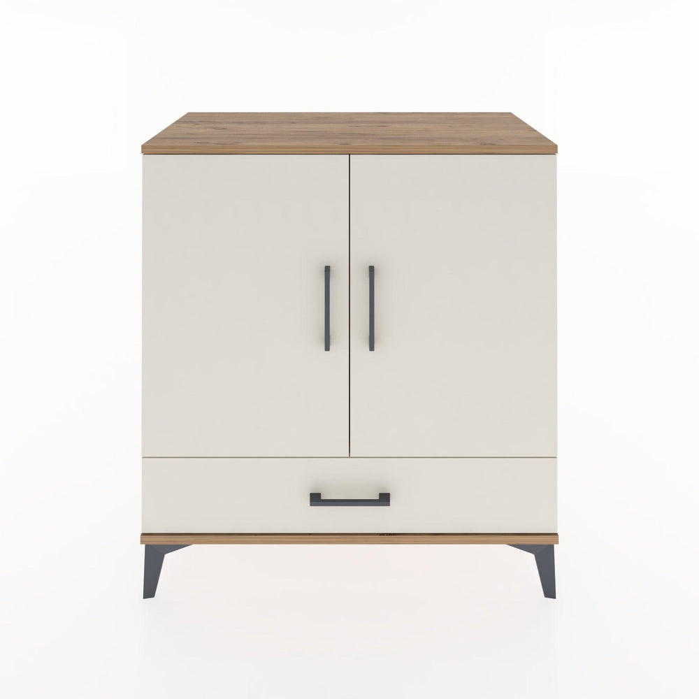 Woodntry Modüler Şifonyer Çam 88x44x84 cm Kapaklı ve Çekmeceli KC73-3