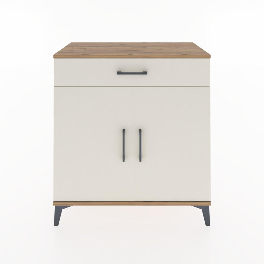 Woodntry Modüler Şifonyer Çam 88x44x84 cm Kapaklı ve Çekmeceli KC80-3