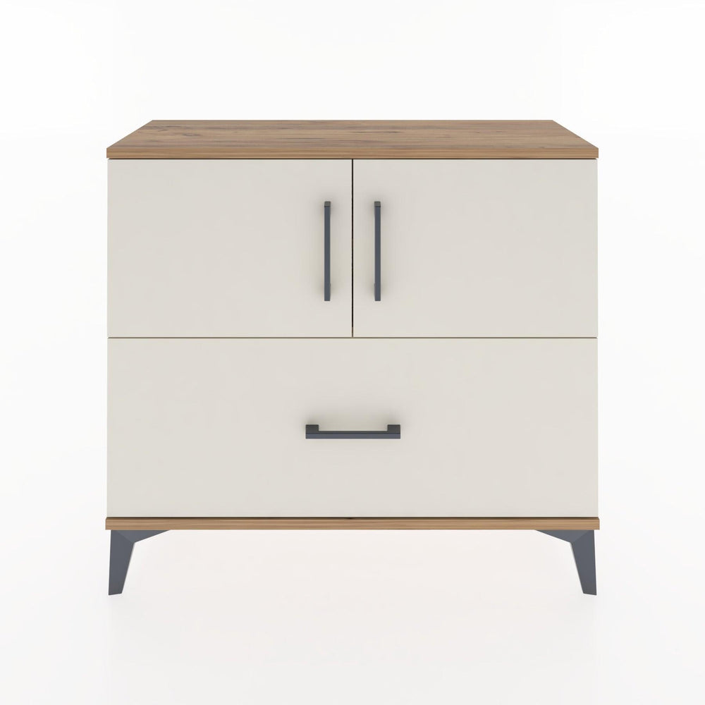 Woodntry Modüler Şifonyer Kapak ve Çekmeceli V2 88x30x68 cm Çam - Woodntry