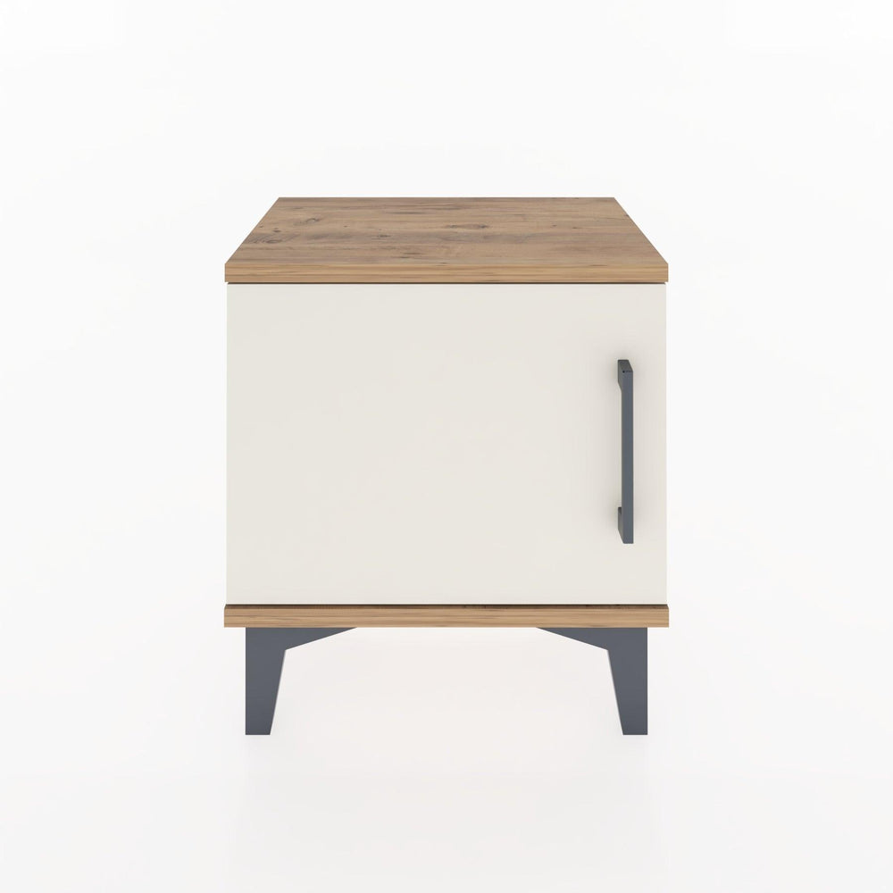 Woodntry Modüler Komodin Tek Kapaklı 44x30x36 cm Çam - Woodntry