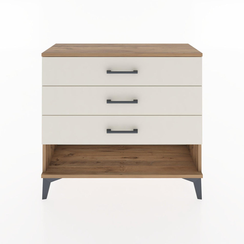Woodntry Modüler Şifonyer Üç Çekmeceli V1 88x30x68 cm Çam - Woodntry