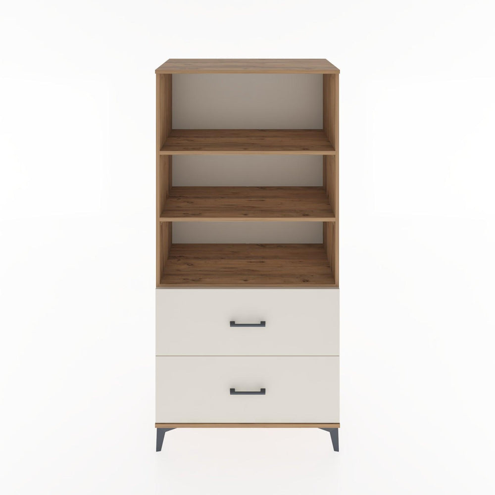 Woodntry Modüler Dolap Çam 88x44x170 cm Çekmeceli ve Raflı CR49-3