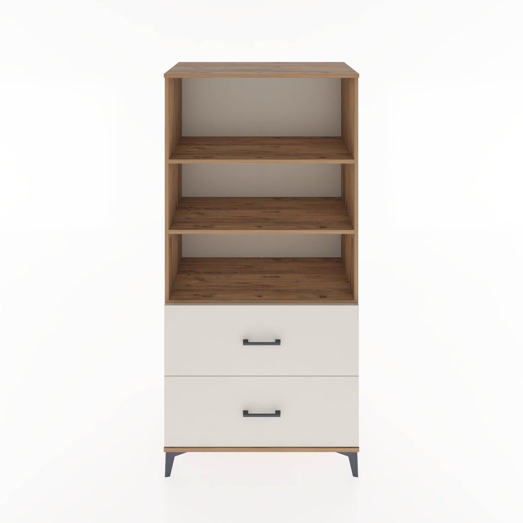 Woodntry Modular Cabinet Pine 88x44x170 cm with Drawers and Shelves CR49-3