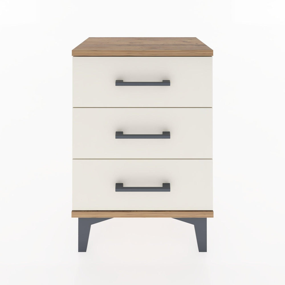 Woodntry Modüler Komodin Üç Çekmeceli 44x30x52 cm Çam - Woodntry