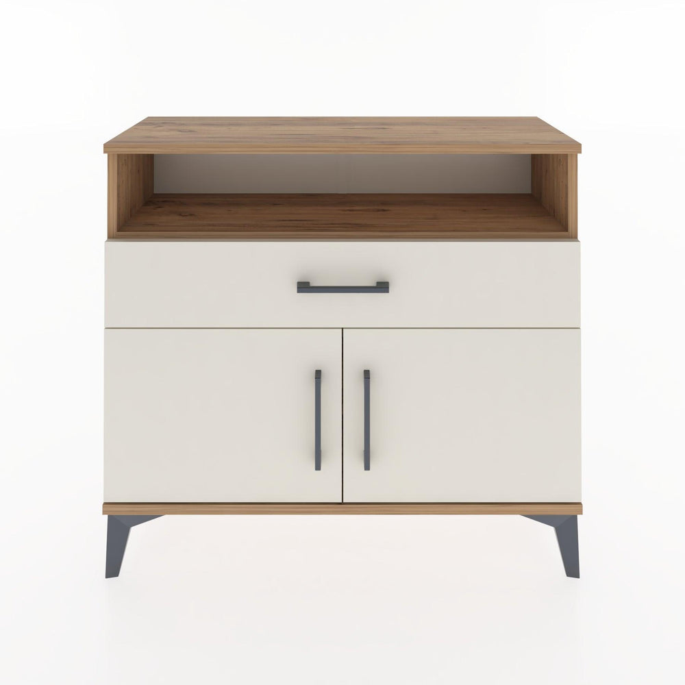 Woodntry Modüler Şifonyer Kapak Raf Çekmeceli 88x30x68 cm Çam - Woodntry