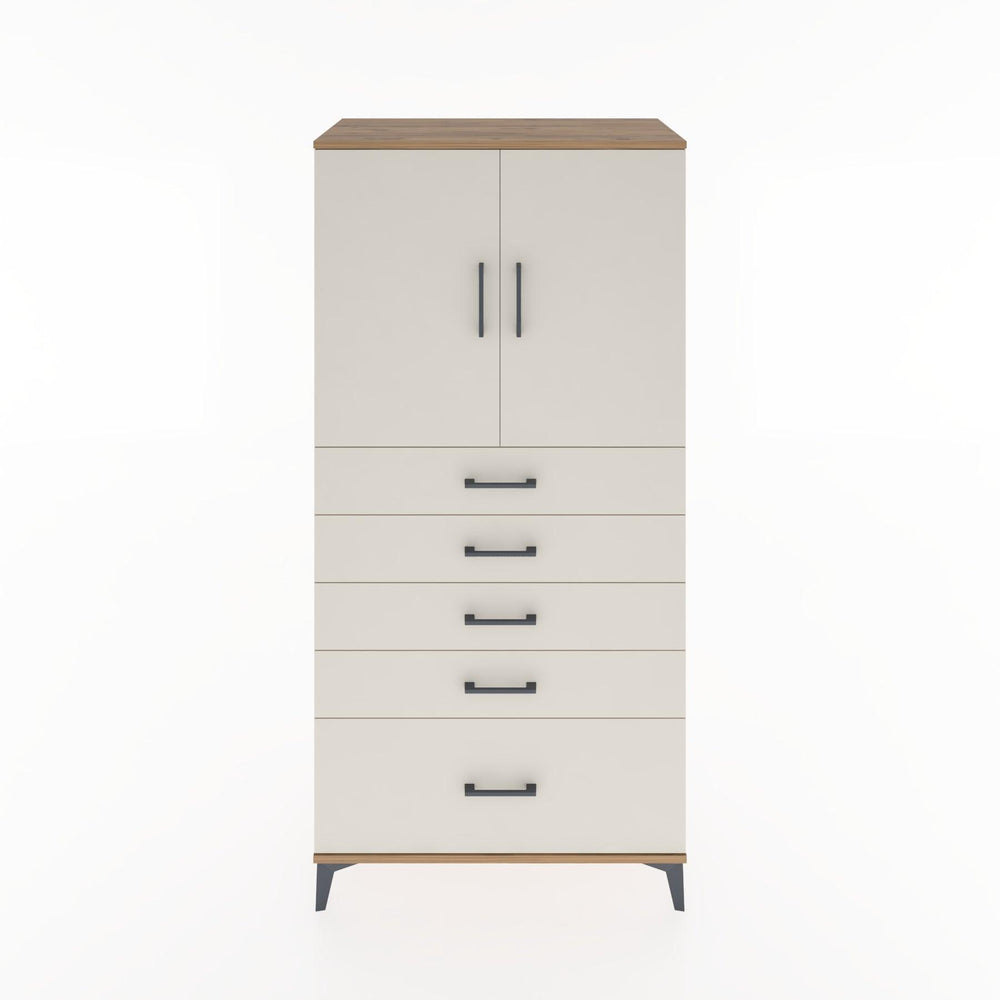 Woodntry Modular Cabinet Pine 88x44x170 cm with Doors and Drawers KC12-3