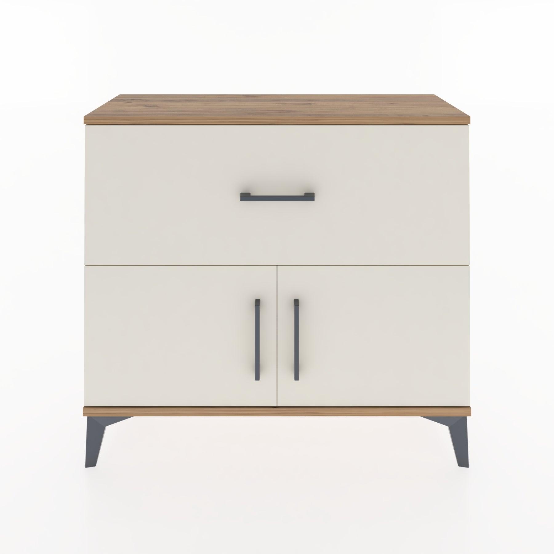 Woodntry Modüler Şifonyer Çekmece ve Kapaklı V2 88x30x68 cm Çam - Woodntry