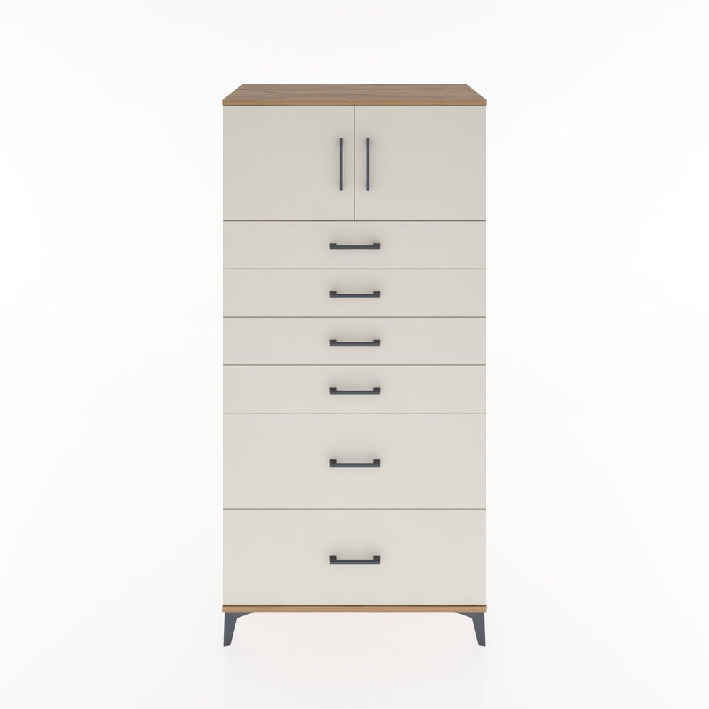 Woodntry Modüler Dolap Çam 88x44x170 cm Kapaklı ve Çekmeceli KC17-3