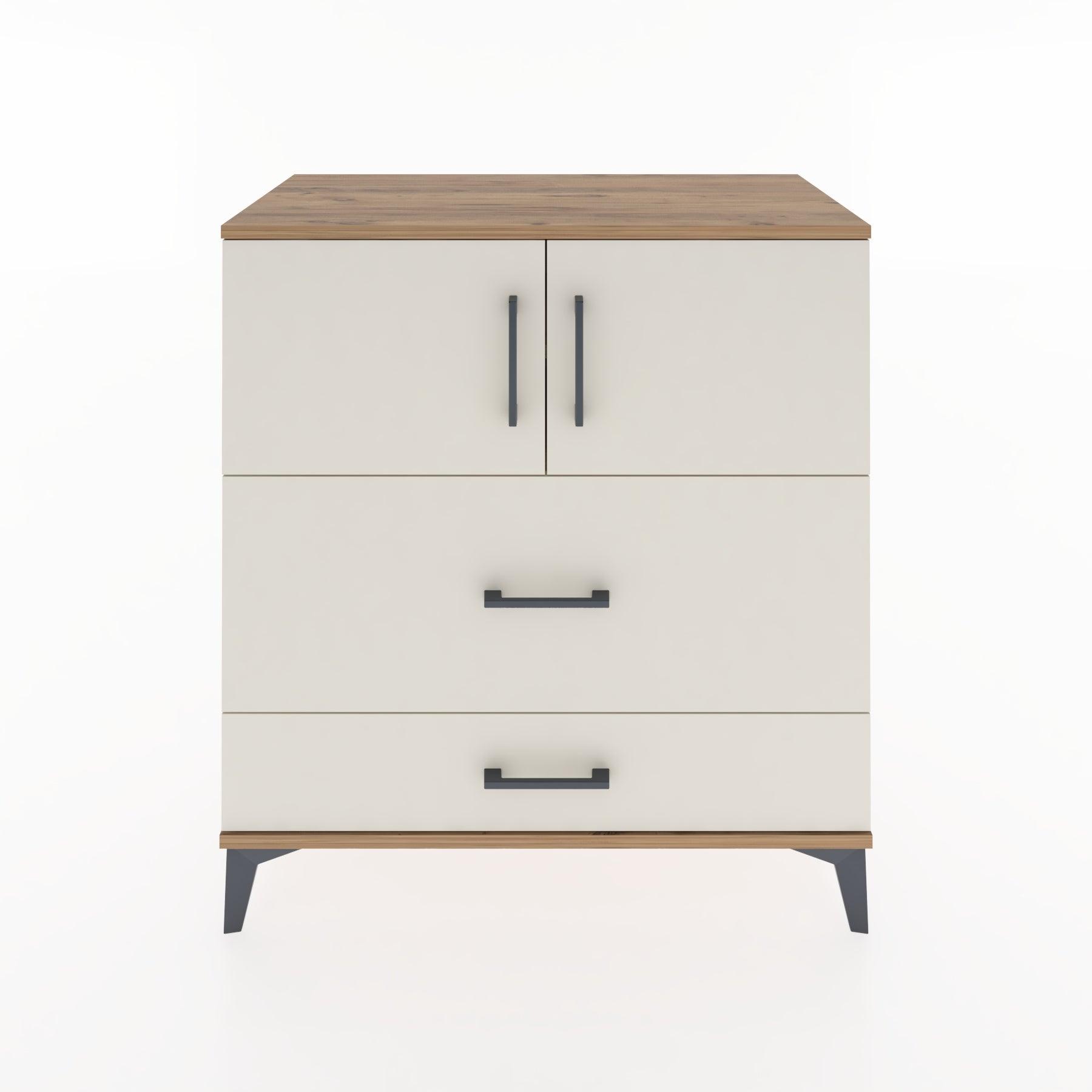 Woodntry Modular Dresser Pine 88x44x84 cm with Cover and Drawer KC113-3