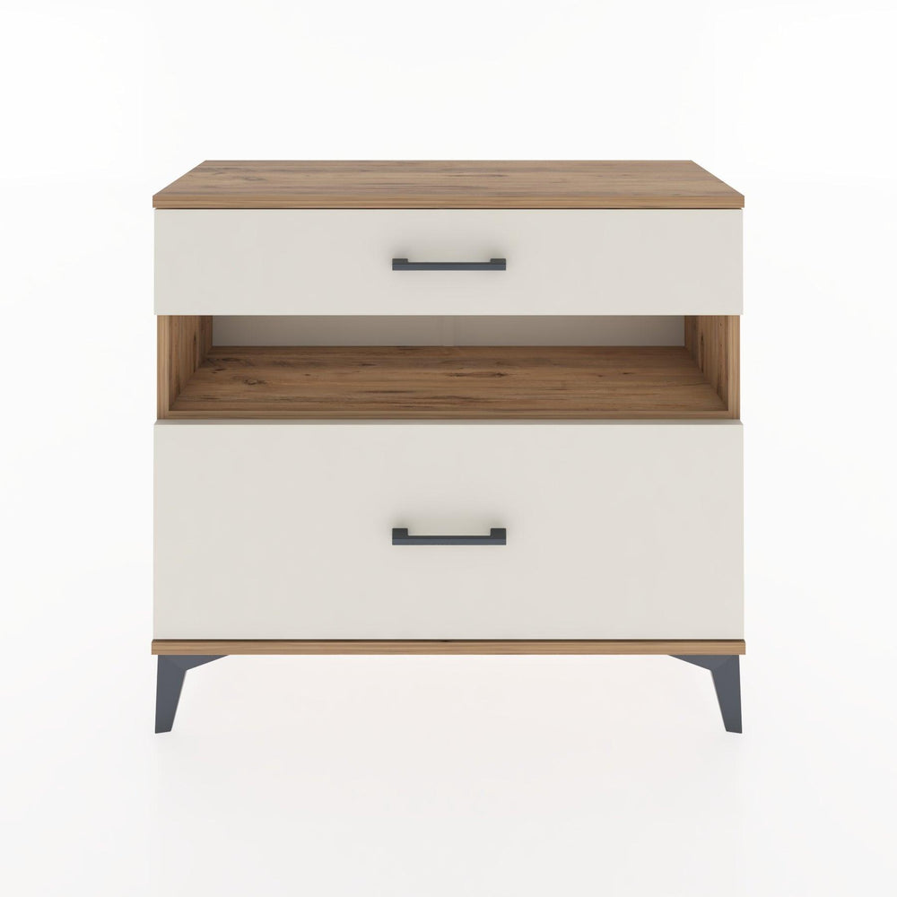 Woodntry Modüler Şifonyer İki Çekmeceli V9 88x30x68 cm Çam - Woodntry