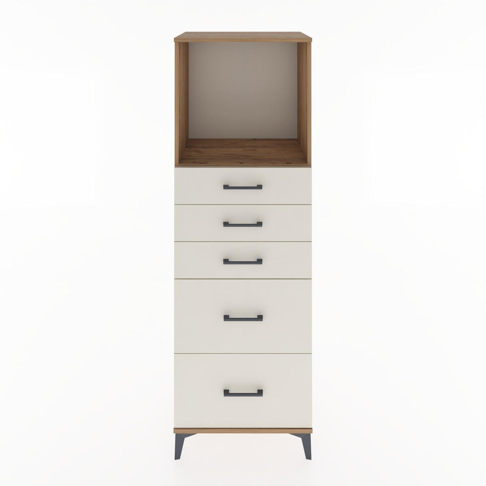 Woodntry Modüler Dolap Çam 60x44x170 cm Çekmeceli ve Raflı CR45-3